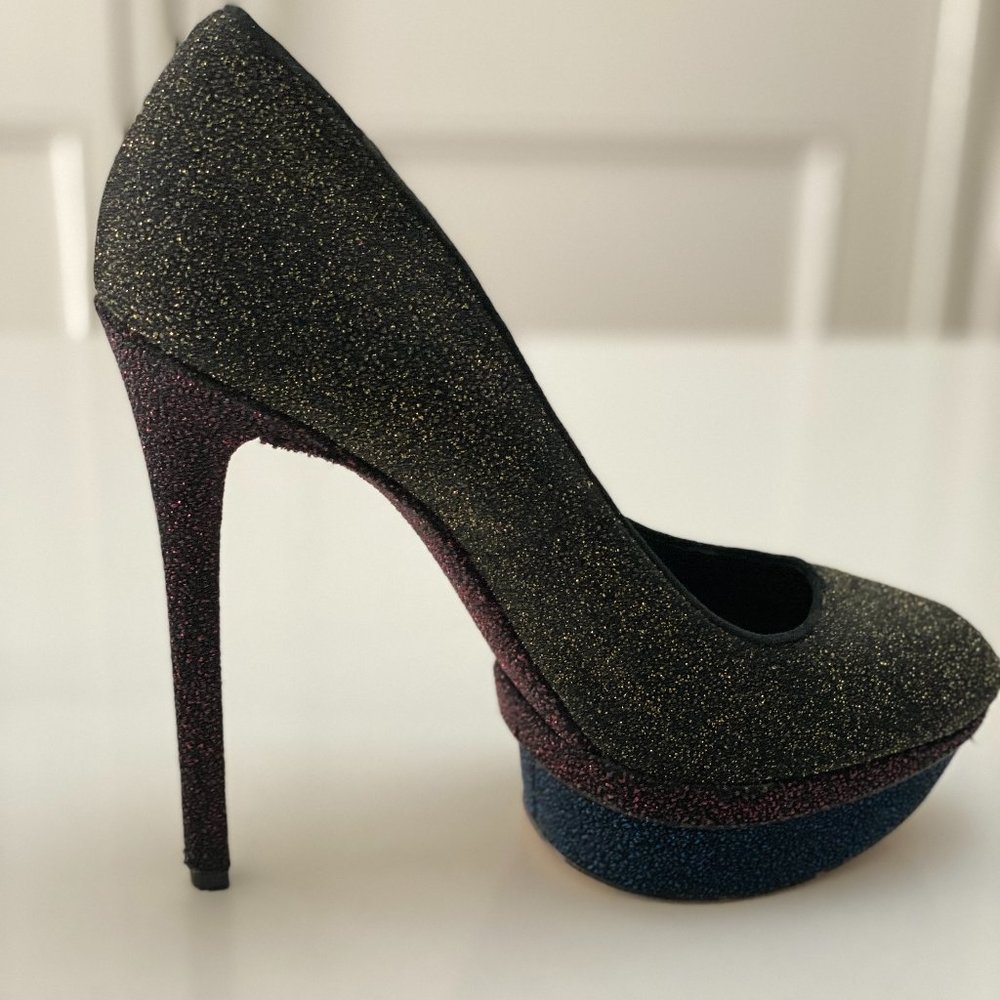 Brian Atwood Multicolor Platform Heels